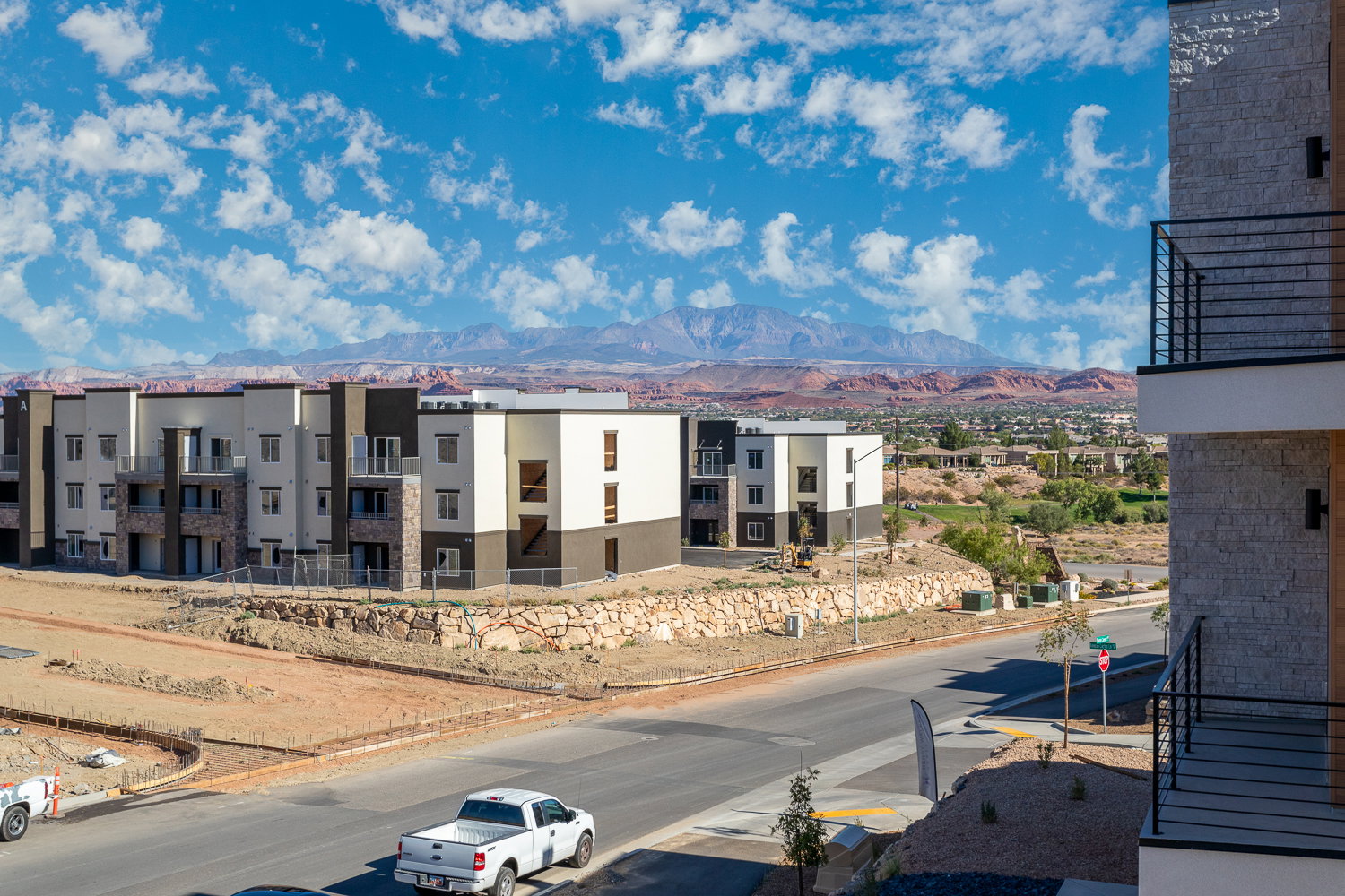 View of mountain backdrop