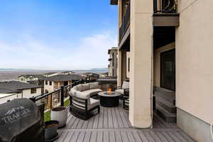 VIEWS VIEWS VIEWS! Private too! Trex Deck System. Very sturdy and built well! Massive Swim Spa (Bullfrog; INCLUDED) Patio furniture, gas fire pit, artificial turf for easy maintenance!