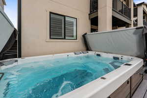 VIEWS VIEWS VIEWS! Private too! Trex Deck System. Very sturdy and built well! Massive Swim Spa (Bullfrog; INCLUDED) Patio furniture, gas fire pit, artificial turf for easy maintenance!