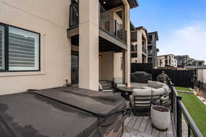 VIEWS VIEWS VIEWS! Private too! Trex Deck System. Very sturdy and built well! Massive Swim Spa (Bullfrog; INCLUDED) Patio furniture, gas fire pit, artificial turf for easy maintenance!