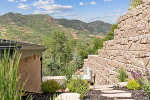 View of mountain background