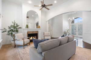 Formal living room, and entery