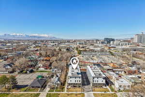 View of urban area featuring a mountainous background