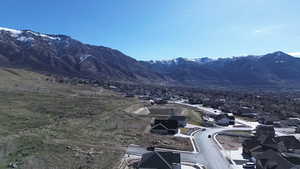 Mountain view featuring nearby suburban area