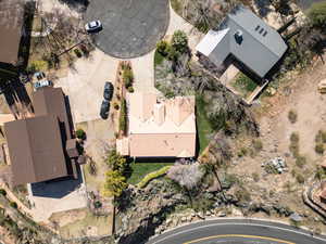 View from above of property