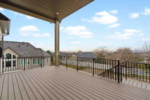 View of deck