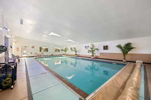 View of indoor pool