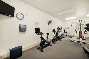 View of workout area