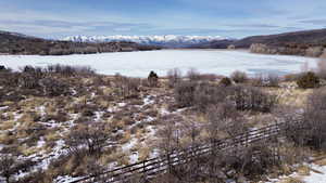 Water view with mountains