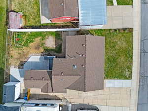 View from above of property