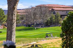 View of home's community featuring golf course view