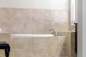 Bathroom with a garden tub