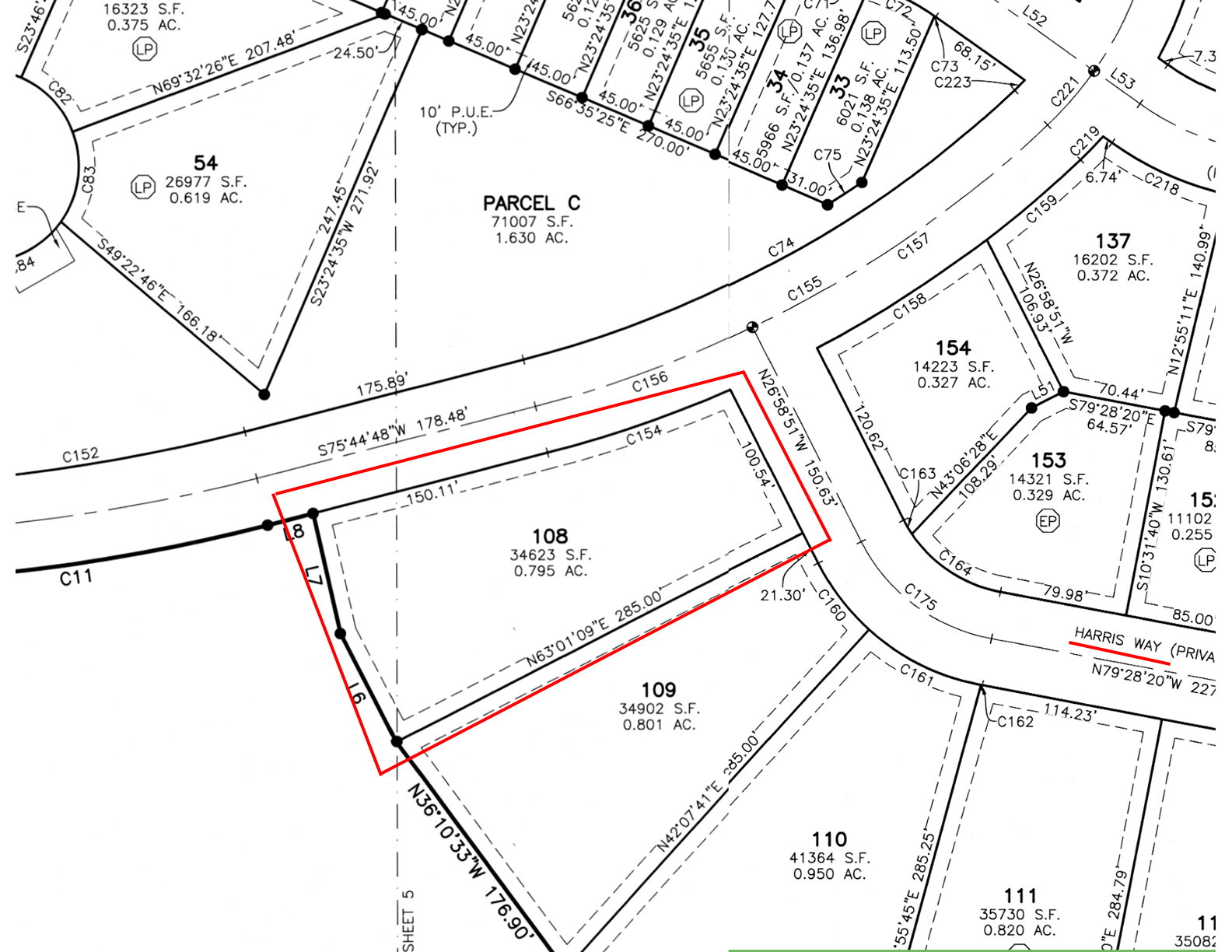 Parcel map