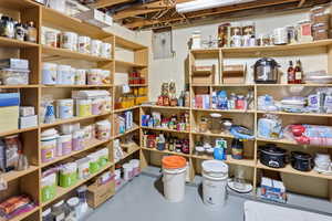 View of storage area