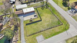 Aerial view of property and surrounding area