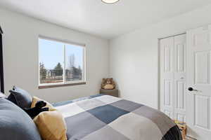 Bedroom featuring a closet