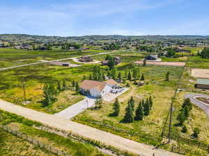 View from above of property