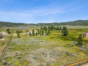 Mountain view with rural landscape