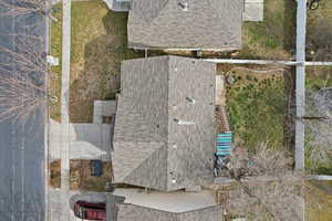 View from above of property