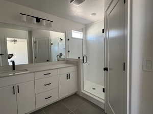 Primary bathroom with large walk-in shower