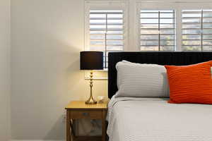 Bedroom with baseboards