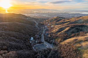 Aerial view of mountains