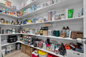 Large Pantry in kitchen