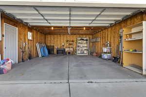 View of garage interior
