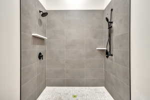 Full bath with a stall shower