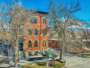 View of front facade with brick siding