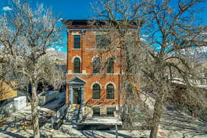Italianate house with brick siding
