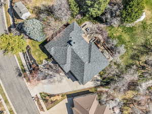 Aerial view of property and surrounding area