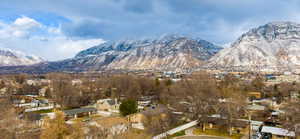 Mountain view with nearby suburban area