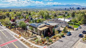 Drone / aerial view of mountains