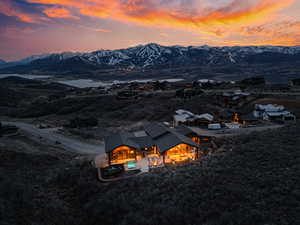 Aerial view of mountains