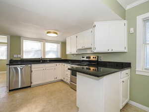 Granite counter tops.