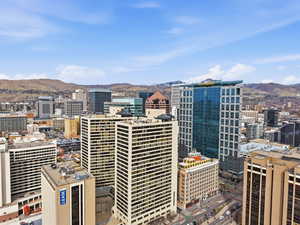 View of city featuring mountains