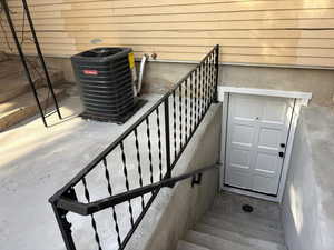 View of basement ingress and egress stairs