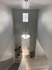 View at top of stairs