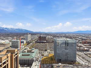 View of city featuring mountains
