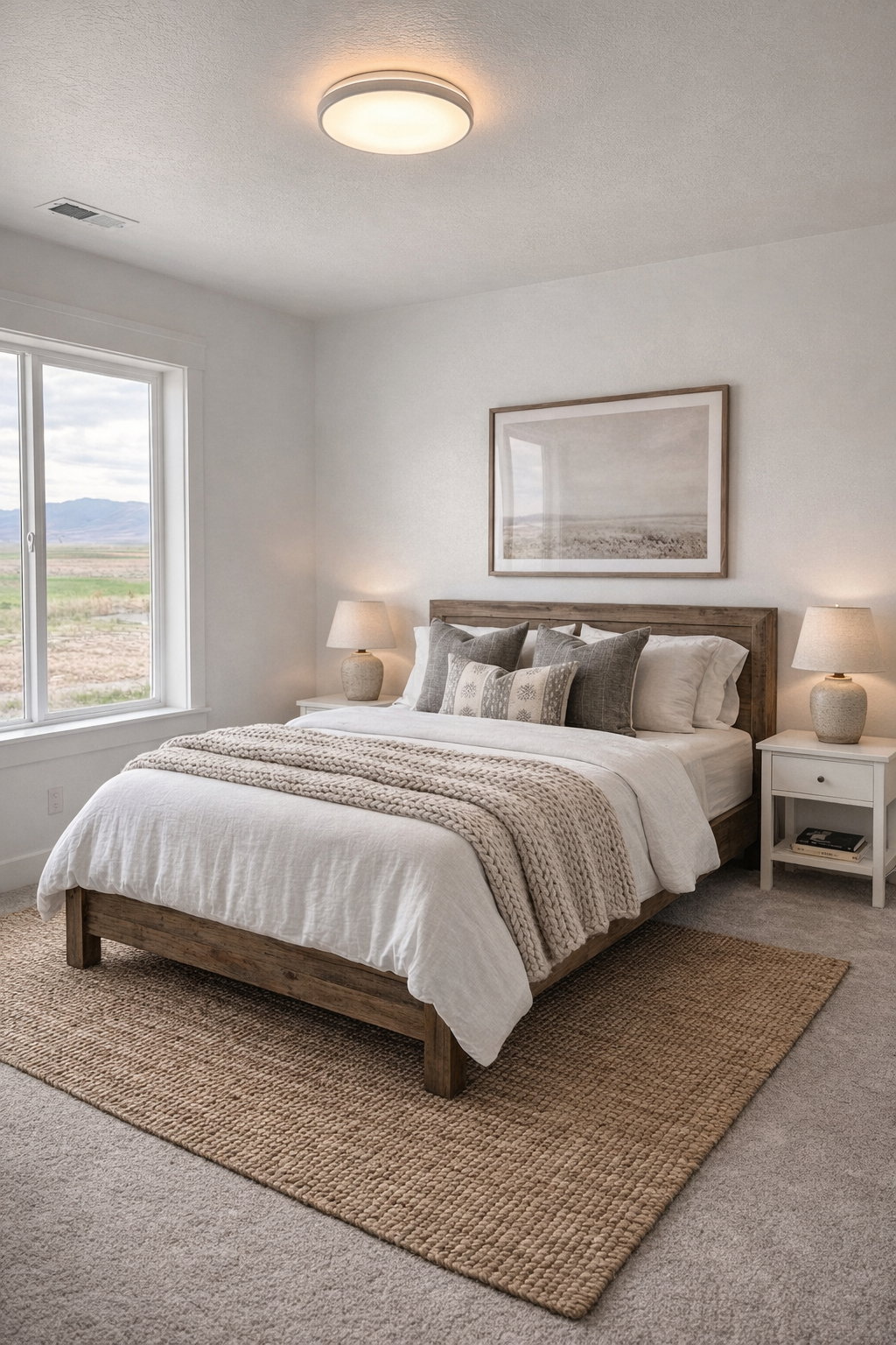 Photos are based on actual design selections but created using AI as home is under construction.