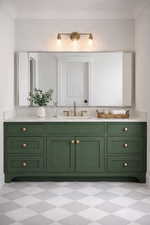 Photos are based on actual design selections but created using AI as home is under construction.