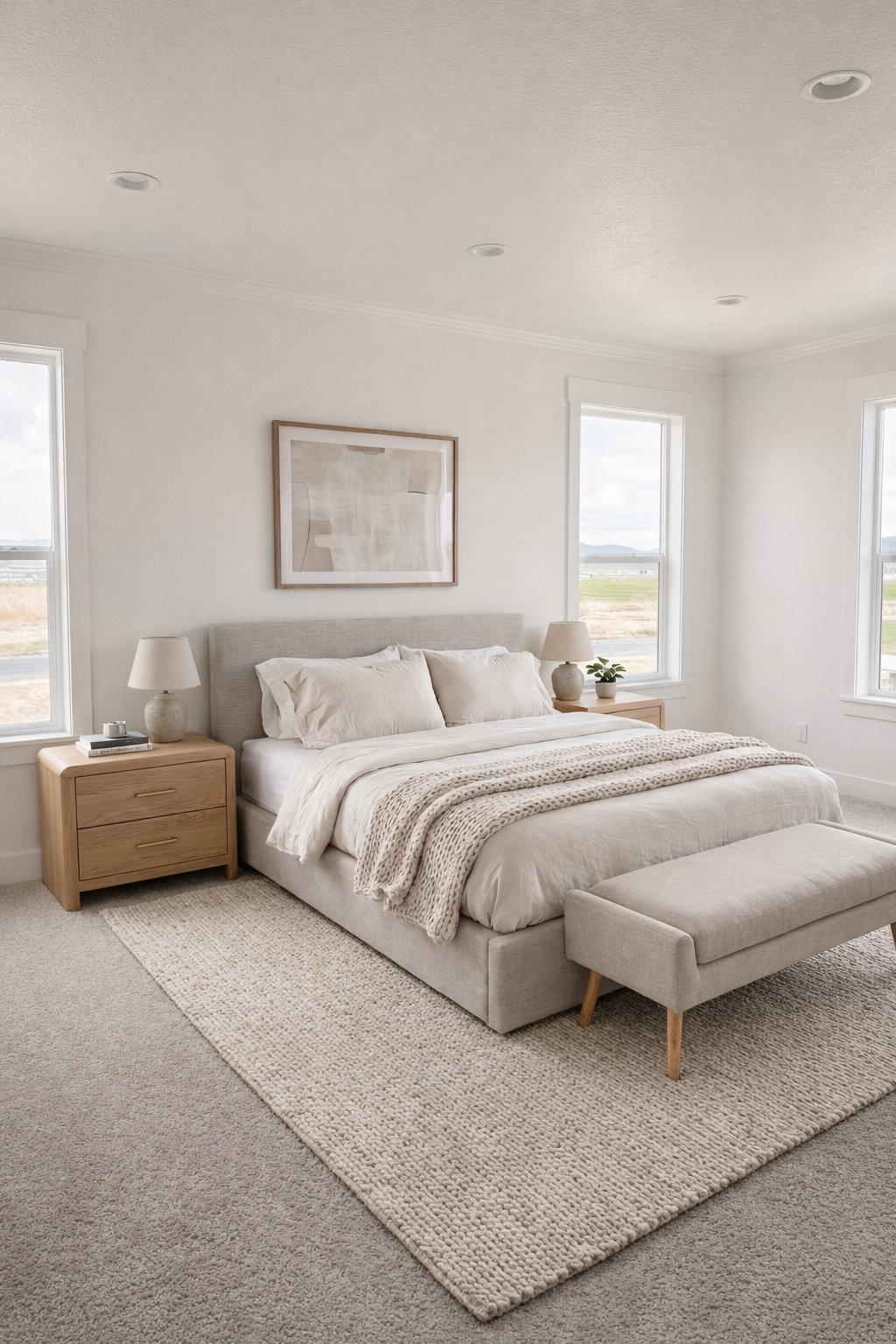 Photos are based on actual design selections but created using AI as home is under construction.