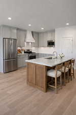 Photos are based on actual design selections but created using AI as home is under construction.