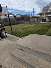 View of yard with a patio area