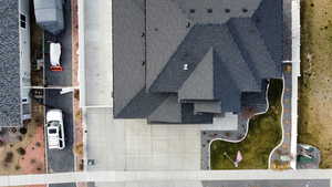 Aerial view Front Yard