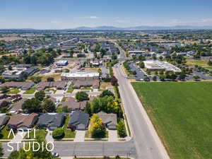 Aerial view of property's location in subdivision