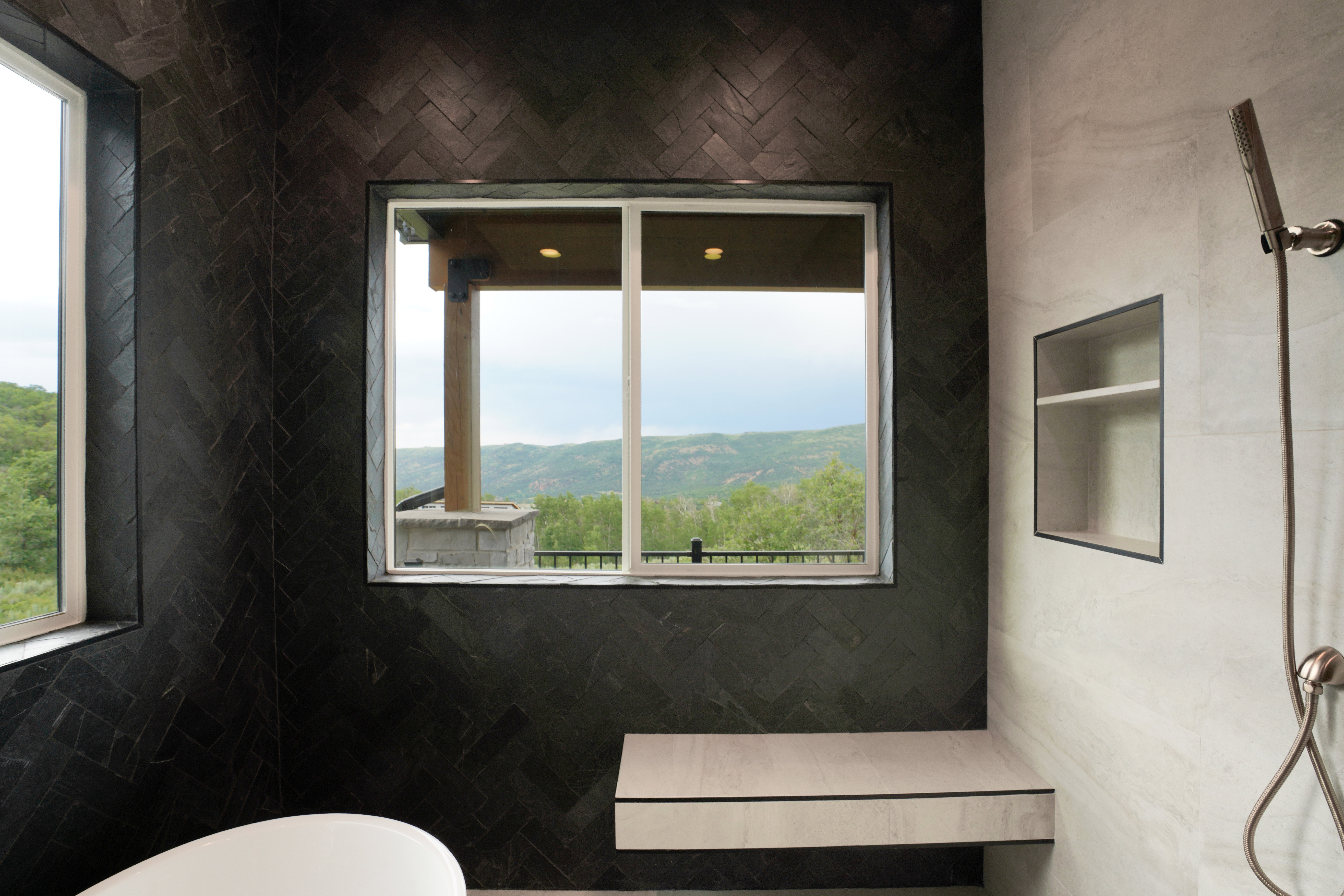 View of full bath