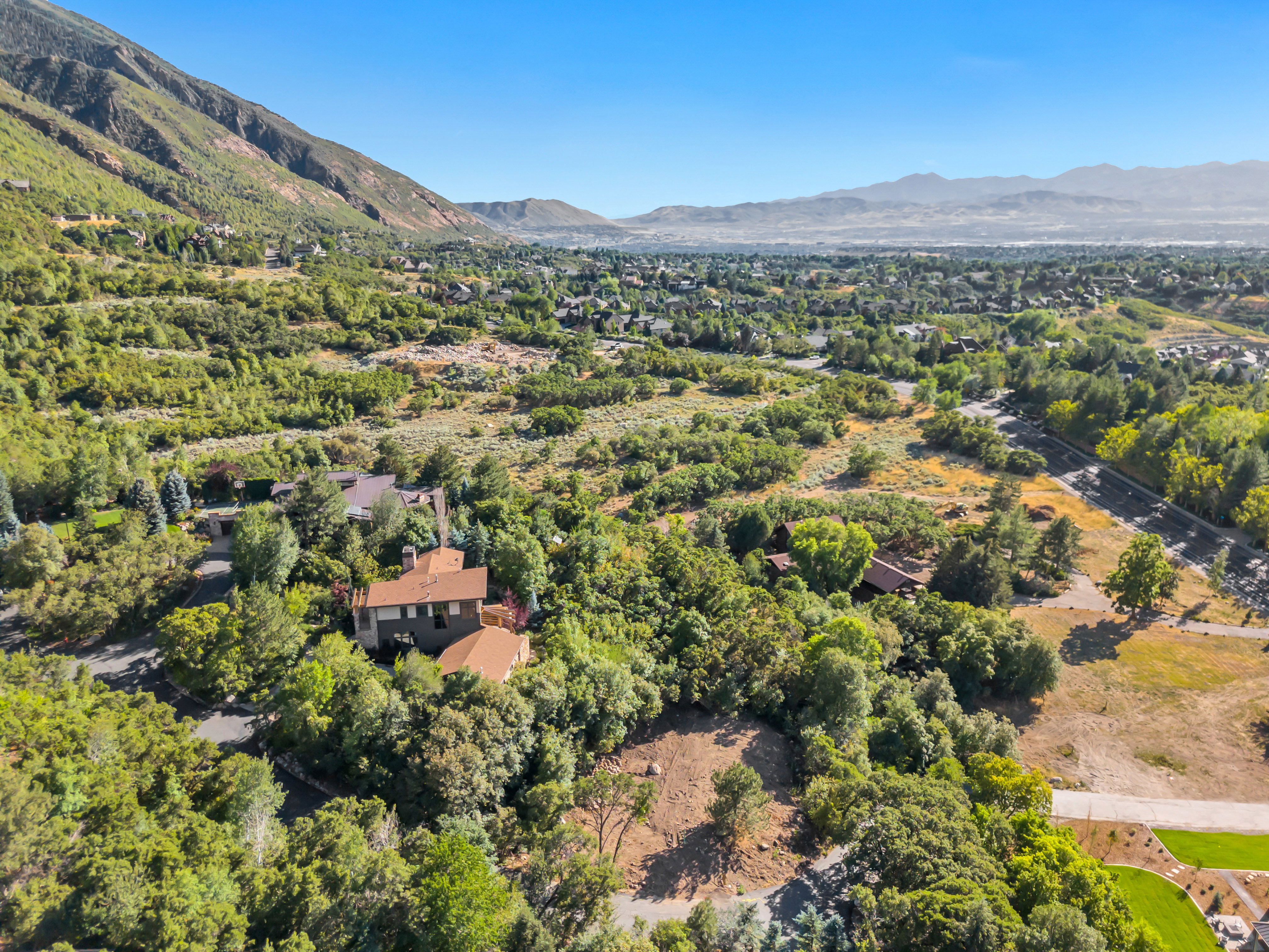 Aerial view of mountains