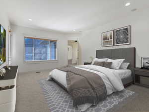 Primary Bedroom with virtual staging